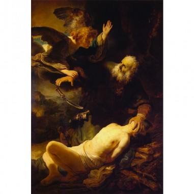 Πίνακας σε καμβά Rembrandt - Abraham's Sacrifice