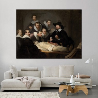 Πίνακας σε καμβά Rembrandt - The Anatomy Lesson of Dr Nicolaes Tulp