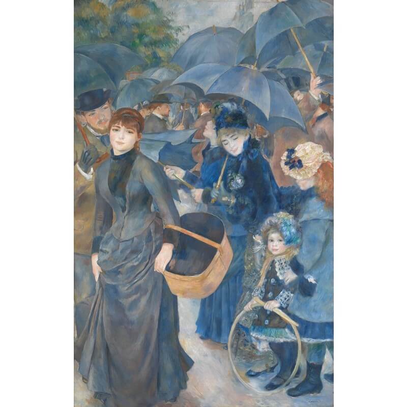 Πίνακας σε καμβά Renoir - The Umbrellas