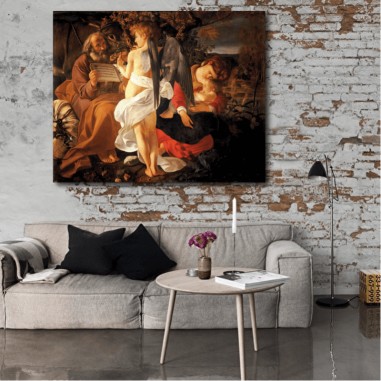 Πίνακας σε καμβά Rest on the Flight into Egypt Caravaggio