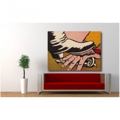 Πίνακας σε καμβά Roy lichtenstein foot and hand