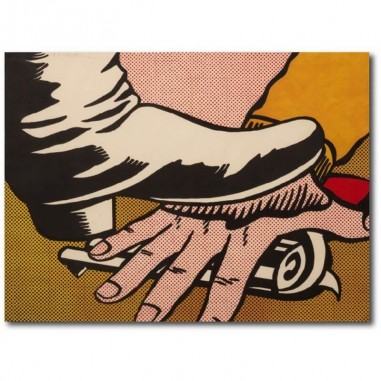Πίνακας σε καμβά Roy lichtenstein foot and hand