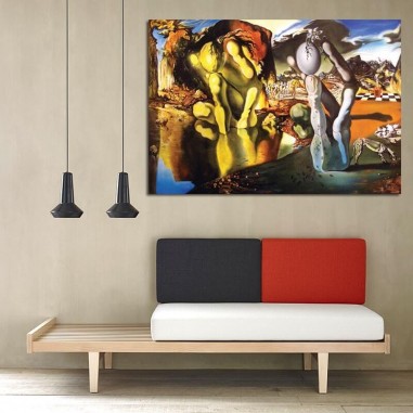 Πίνακας σε καμβά Salvador Dali-Η μεταμόρφωση του Νάρκισσου