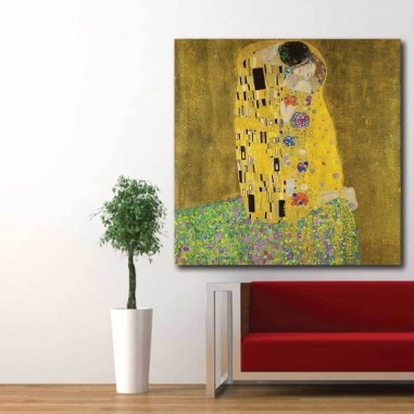 Πίνακας σε καμβά The kiss bacio-Gustav Klimt