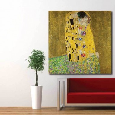 Πίνακας σε καμβά The kiss bacio-Gustav Klimt