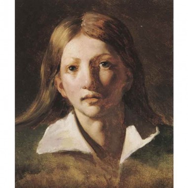 Πίνακας σε καμβά Théodore Géricault - Portrait Study of a Youth - 1818