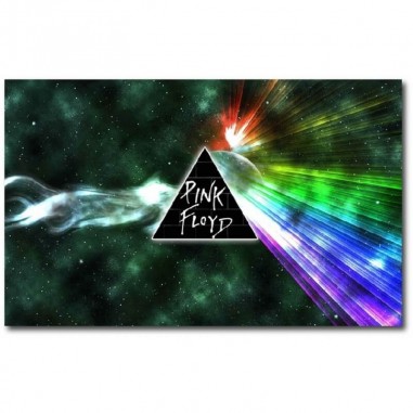 Πίνακας σε καμβά των Pink FLoyd Green Triangle