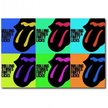 Πίνακας σε καμβά των Rolling Stones Andy Warhol's Art