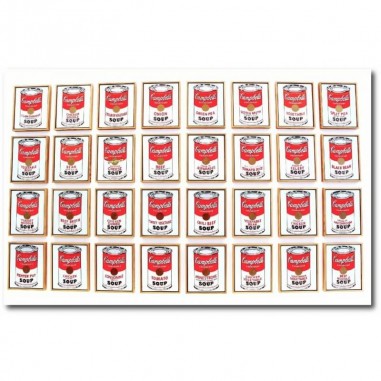 Πίνακας σε καμβά του Αndy Warhol Campbell's Soup