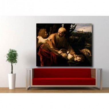 Πίνακας σε καμβά του Caravaggio Sacrificeof Isaac