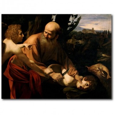 Πίνακας σε καμβά του Caravaggio Sacrificeof Isaac