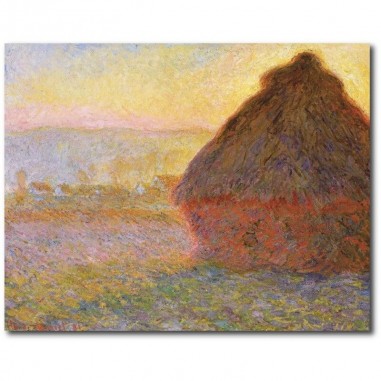 Πίνακας σε καμβά του Claude Monet Graystaks