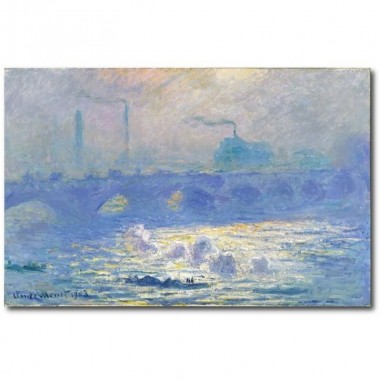 Πίνακας σε καμβά του Claude Monet Waterloo Bridge
