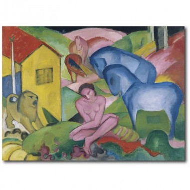 Πίνακας σε καμβά του Franz Marc Der Traum