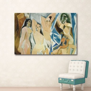 Πίνακας σε καμβά του Picasso Les Demoiselles d'Avignon