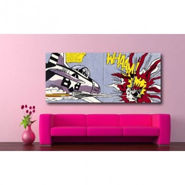 Πίνακας σε καμβά του Roy Lichtenstein Whaam