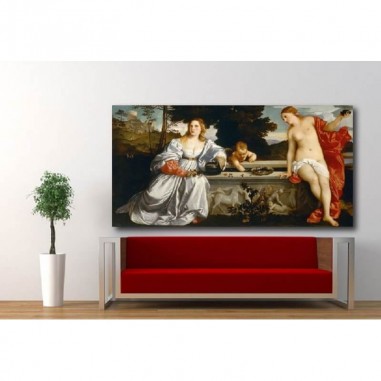 Πίνακας σε καμβά του Titian Sacred and Profane Love