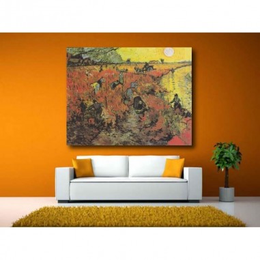 Πίνακας σε καμβά του Van Gogh The Red Vineyard at Arles
