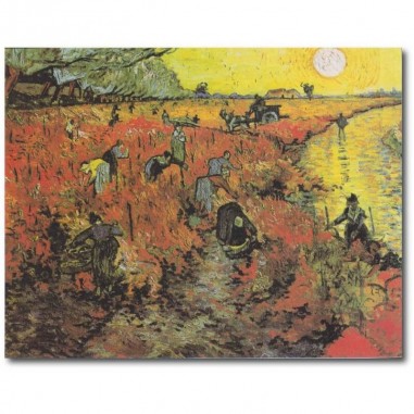 Πίνακας σε καμβά του Van Gogh The Red Vineyard at Arles