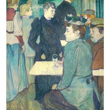 Πϊνακας σε καμβά Toulouse Lautrec - A Corner of the Moulin de la Galette