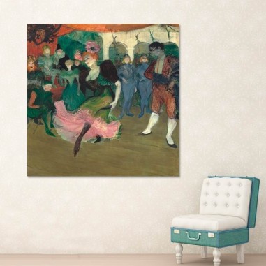 Πίνακας σε καμβά Toulouse Lautrec - Marcelle Lender Dancing the Bolero in Chilpéric