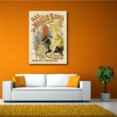 Πίνακας σε καμβά Toulouse Loutrec - Moulin Rouge Poster