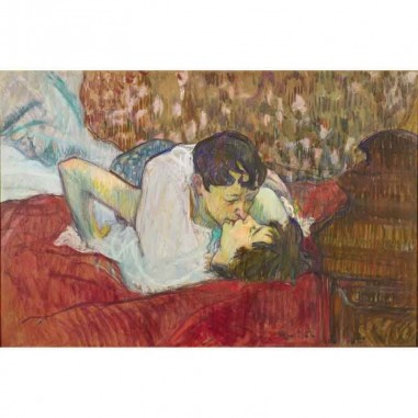 Πίνακας σε καμβά Toulouse Loutrec - The Kiss
