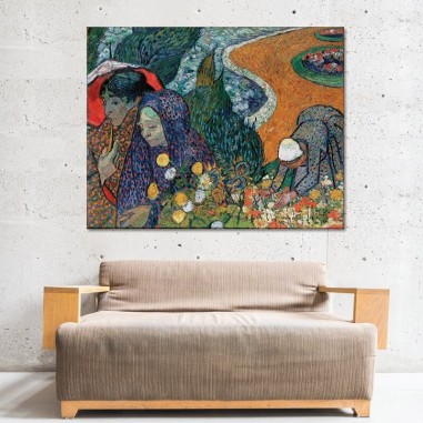 Πίνακας σε καμβά Van Gogh - Ladies of Arles