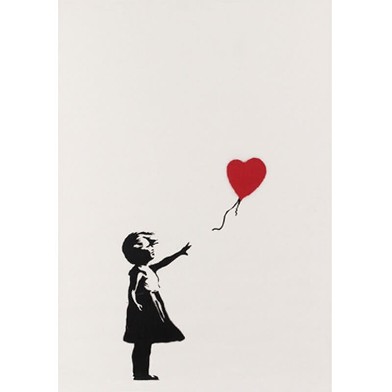 Πίνακας σε καμβά Βanksy -Girl with balloon