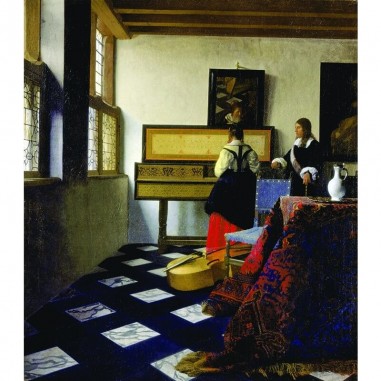 Πίνακας σε καμβά Vermeer - The Music Lesson