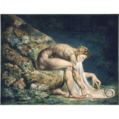 Πίνακας σε καμβά William Blake - Newton - 1795