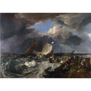 Πίνακας σε καμβά William Turner - Calais Pier - 1801