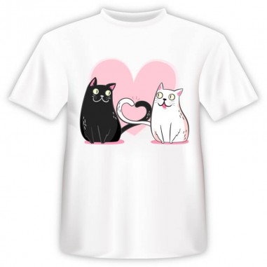 T-shirt Ερωτευμένες Γάτες