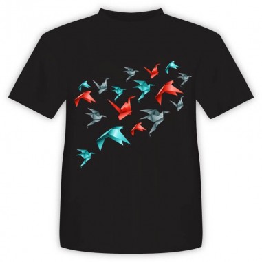 T-shirt Origami Πουλιά