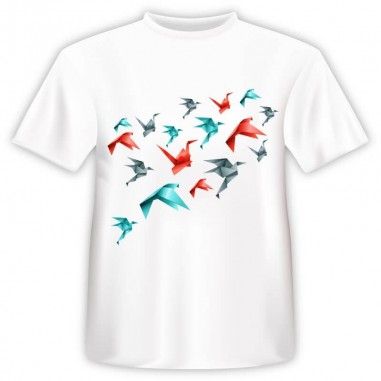 T-shirt Origami Πουλιά
