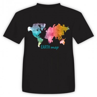 T-shirt Παγκόσμιος Χάρτης