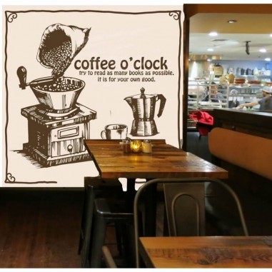 Ταπετσαρία Coffee o'clock