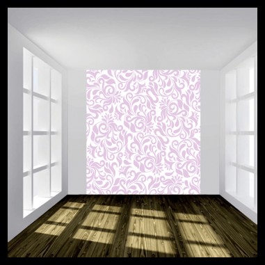 Ταπετσαρία τοίχου με ροζ λουλούδια