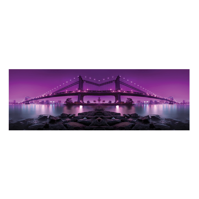 Ταπετσαρία τοίχου με το Purple Bridge