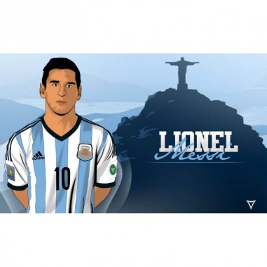 Ταπετσαρία τοίχου Messi Βραζιλία