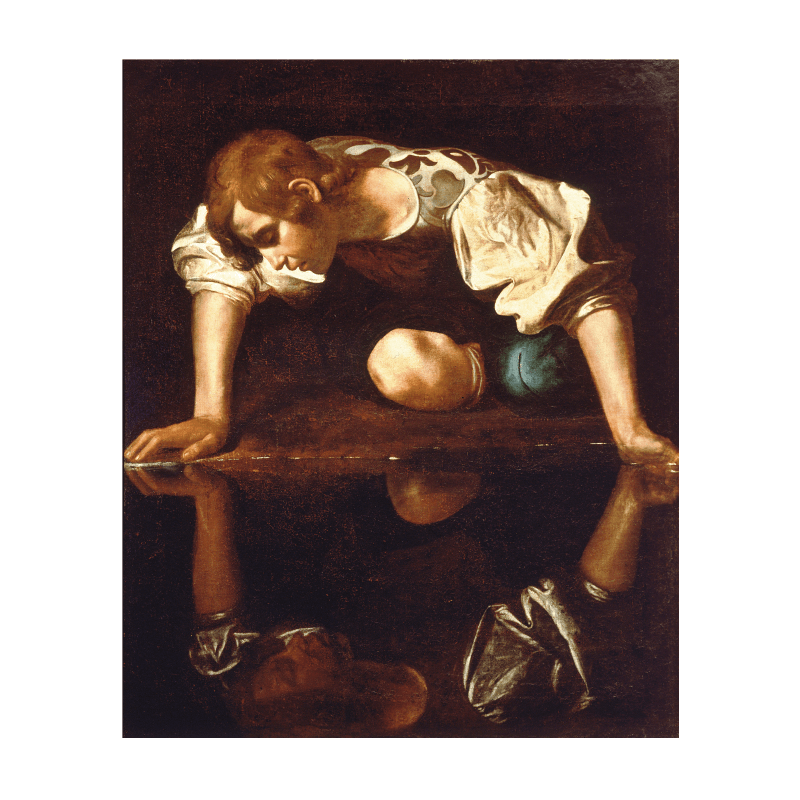 Ταπετσαρία τοίχου  Narcissus Caravaggio