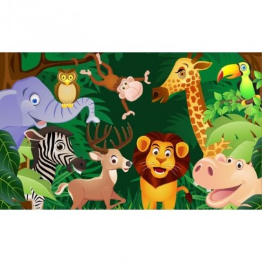 Ταπετσαρία τοίχου Τα ζώα της ζούγκλας