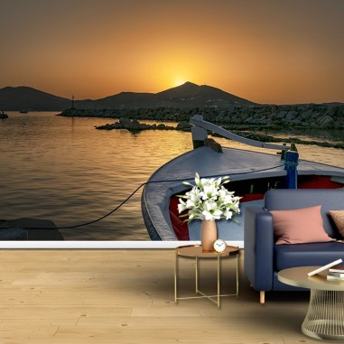 Ταπετσαρία τοίχου  Βόλτα με βάρκα στα ελληνικά νερά