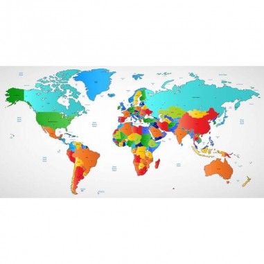 Ταπετσαρία τοίχου Χάρτης με χώρες