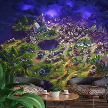 Ταπετσαρία τοίχου  Map of fortnite