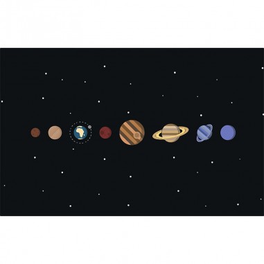 Ταπετσαρία τοίχου Minimal Planets