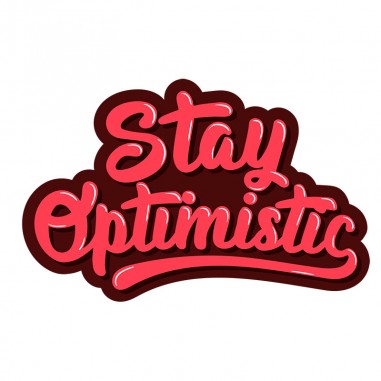 Αυτοκόλλητα τοίχου με Φράσεις Stay optimistic