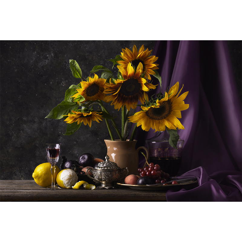 Πίνακας σε καμβά Barogue flowers and fruits