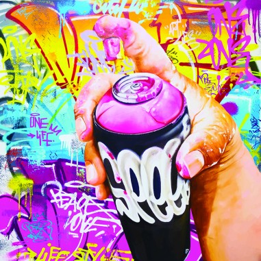 ΠΙΝΑΚΑΣ ΣΕ ΚΑΜΒΑ GRAFFITY SPRAY