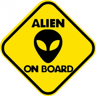 Αυτοκόλλητο τοίχου ALIEN ON BOARD